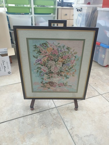 Tapestry fire screen - fire, floral