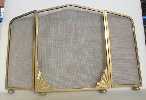 Antique brass mesh fire - mesh,