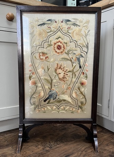 Antique fire screen - antique,