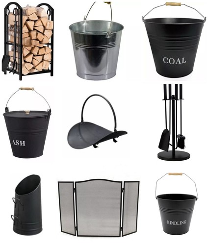 Fireside fireplace coal bucket - coal,