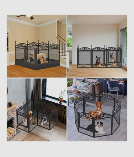 Black metal folding mesh - metal, fire