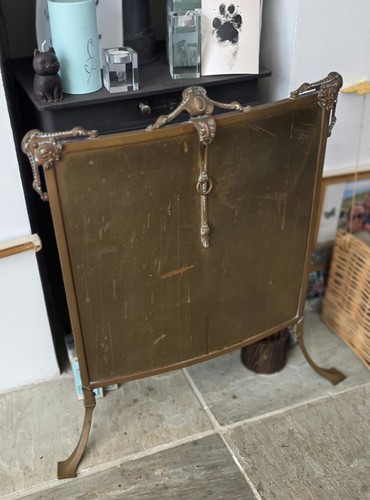 Vintage curved copper fire - curved,