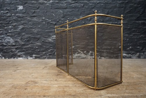 Vintage wire brass fireplace - vintage,