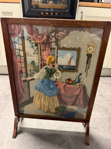 Vintage 1930s oak glazed - oak, fire