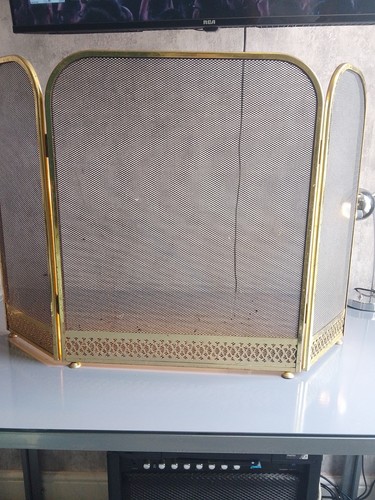 Antique vintage fire screen - antique/vintage,