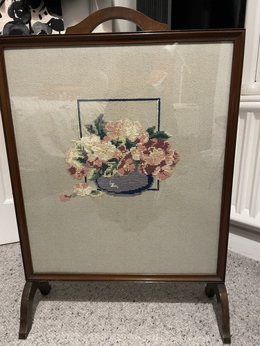 Antique tapestry fire - tapestry, screen