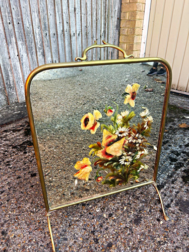 Brass finish metal glass - metal, &