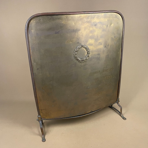 Antique fireguard fireplace - antique,
