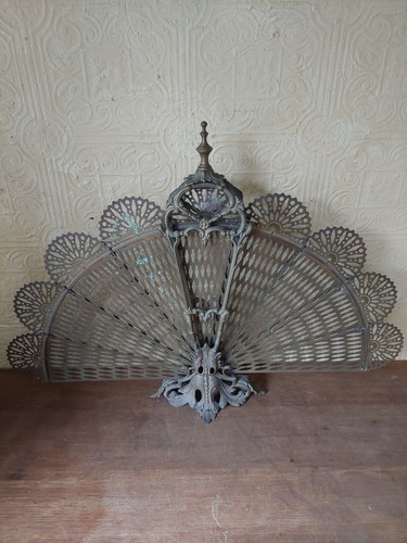 Vintage french brass peacock - brass,