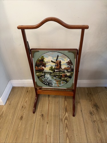 Vintage wooden folding fire - folding,