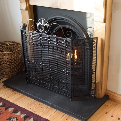 Large black cast iron - black, fire