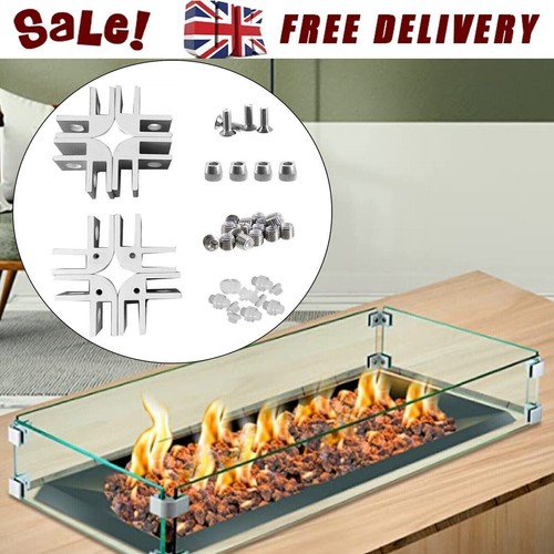 Fire pit wind guard glass - pit,