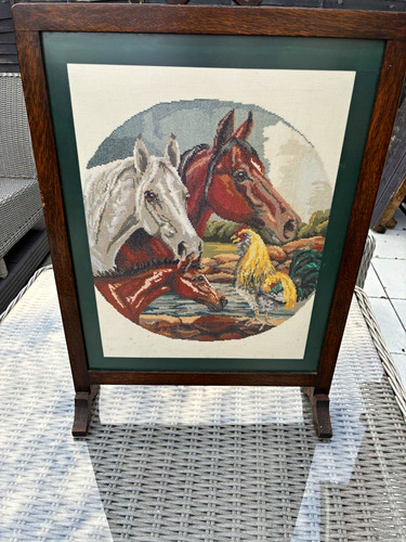 Vintage 1940s needlepoint - vintage,