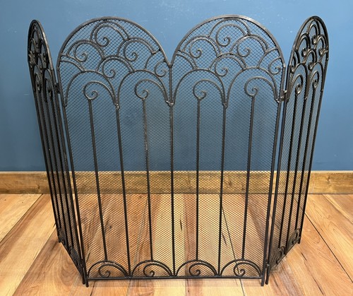 Vintage wrought iron fire - vintage,
