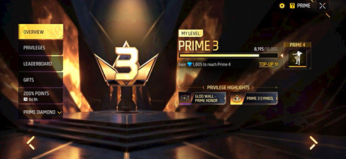 Garena free fire max prime - max,