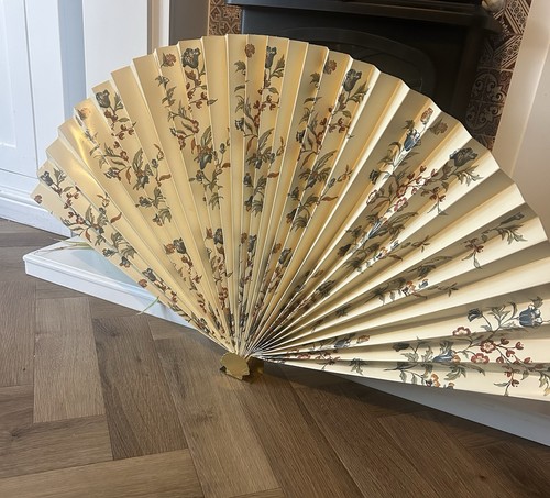 Vintage paper fan - paper,