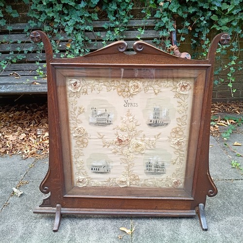 Vintage art nouveau silk fire - nouveau,