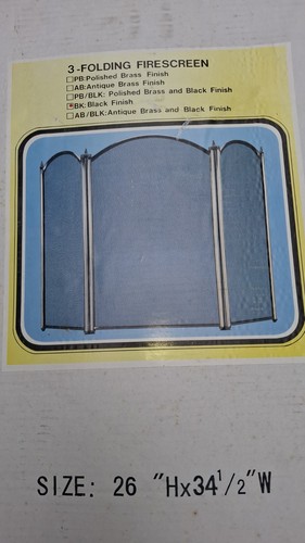 Folding fire screen large - folding,