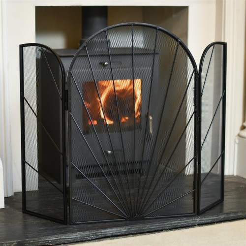 Black art deco three fold - "art, three-fold