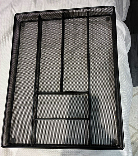 Black metal office table - metal,