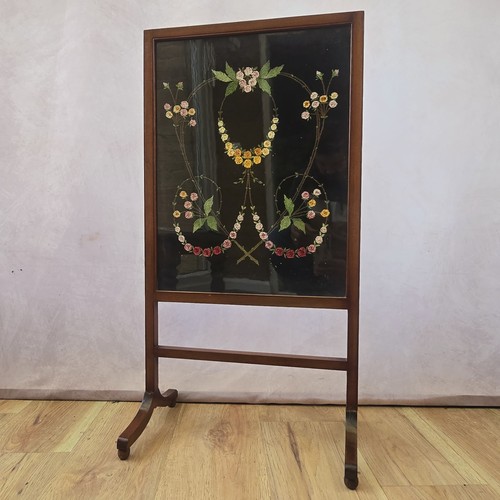 Tall edwardian mahogany fire - edwardian,