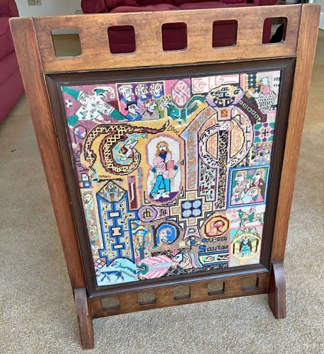 Vintage celtic fire screen - vintage,