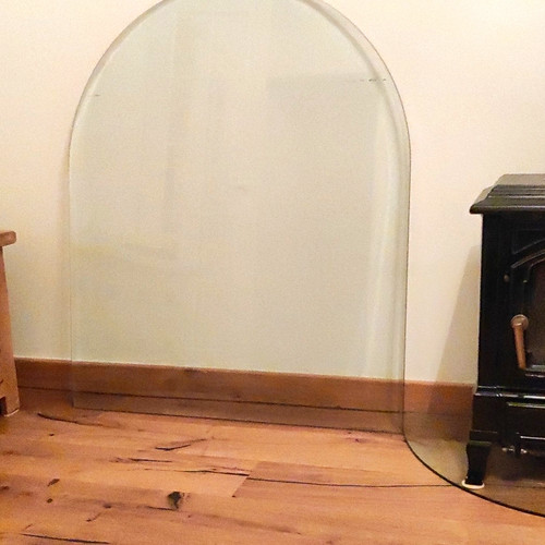Arched curved clear glass - clear,