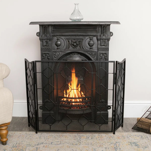 Black geometric detailed metal - geometric,