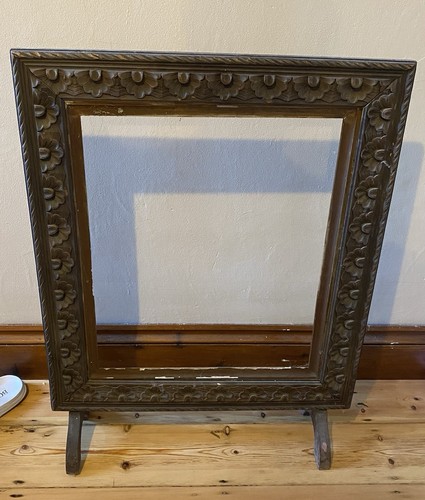 Antique wooden fire screen - antique,